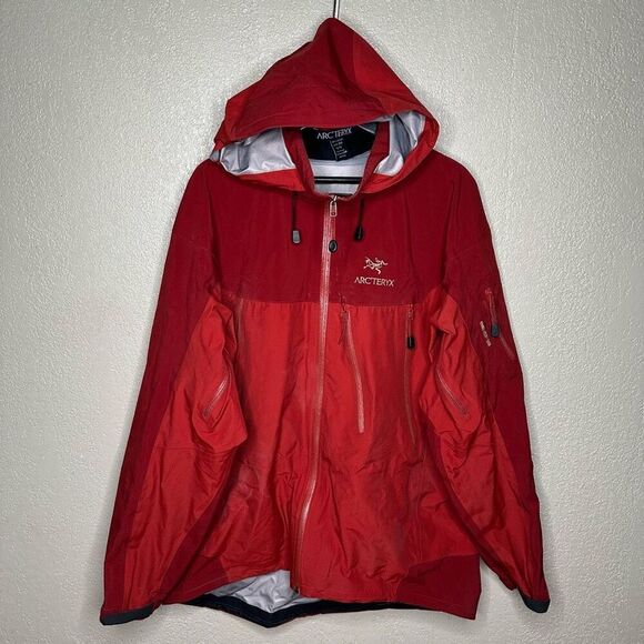 Arc'teryx Theta AR Med Sangria Gore-Tex XCR Men's Rainwear Jacket Size XL - Picture 2 of 9